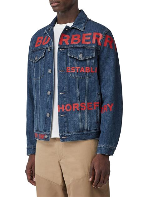 burberry mens jcket|burberry denim jacket men.